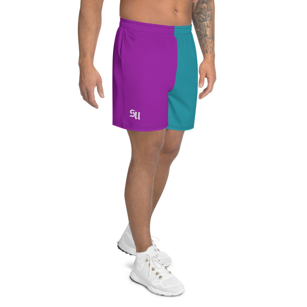 Colorclock Men's Athletic Long Shorts